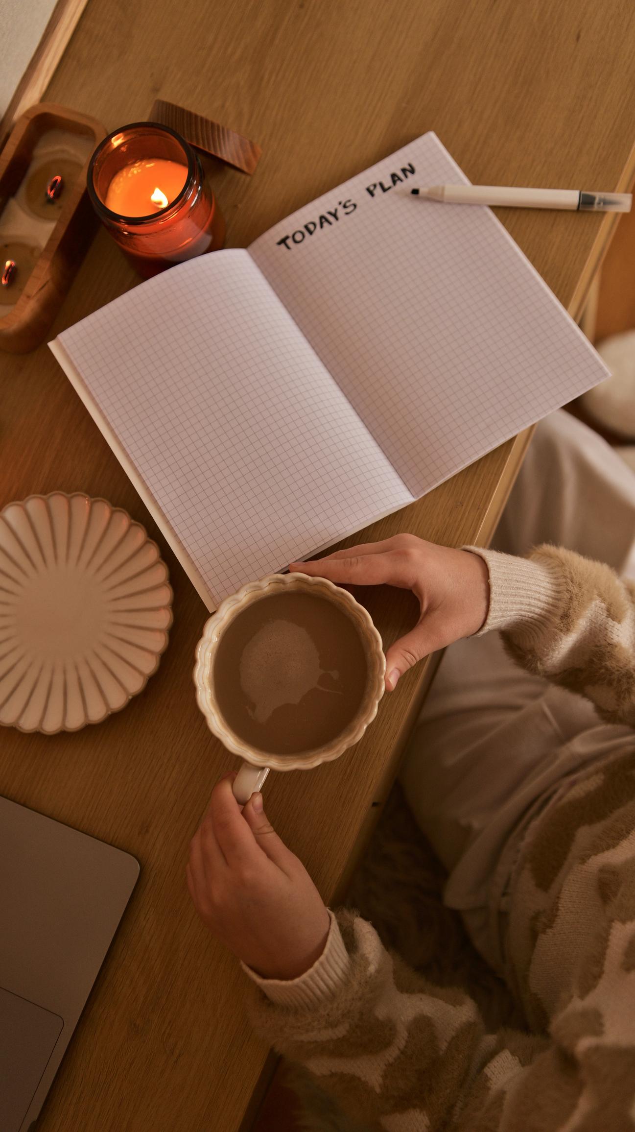 slow morning routine with quiet intentional habits