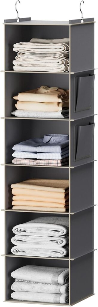 Closet organizers and hanging storage