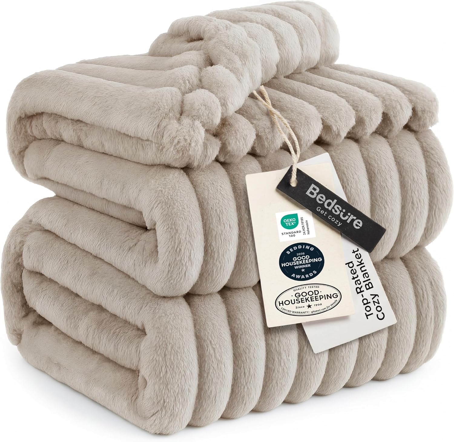 King-size bed blanket, soft and cozy blankets for women, cute fleece blankets.