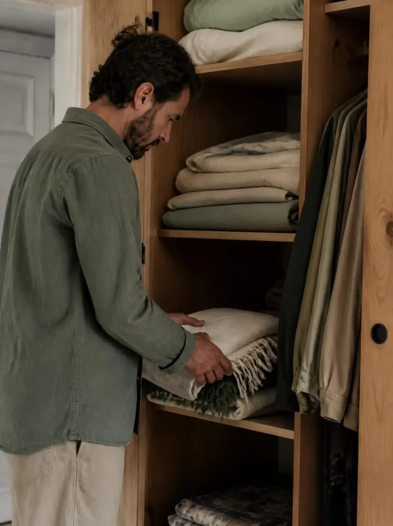 Adult organizing breathable bedding and textiles for a change in weather